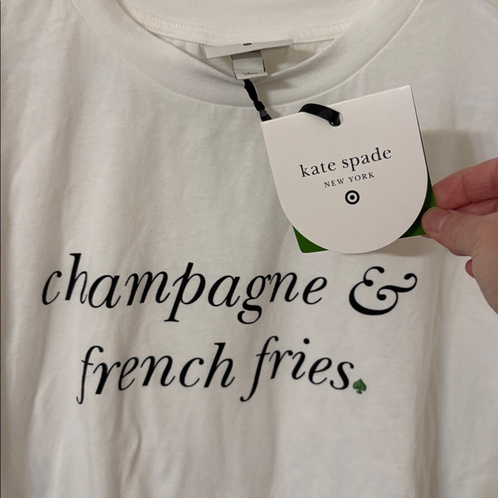 Kate Spade Target Champagne French Fries NWT shirt